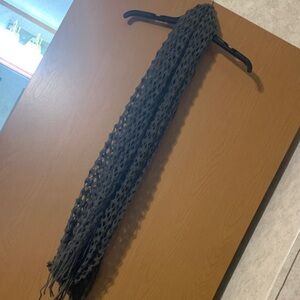 Gray Knit Scarf